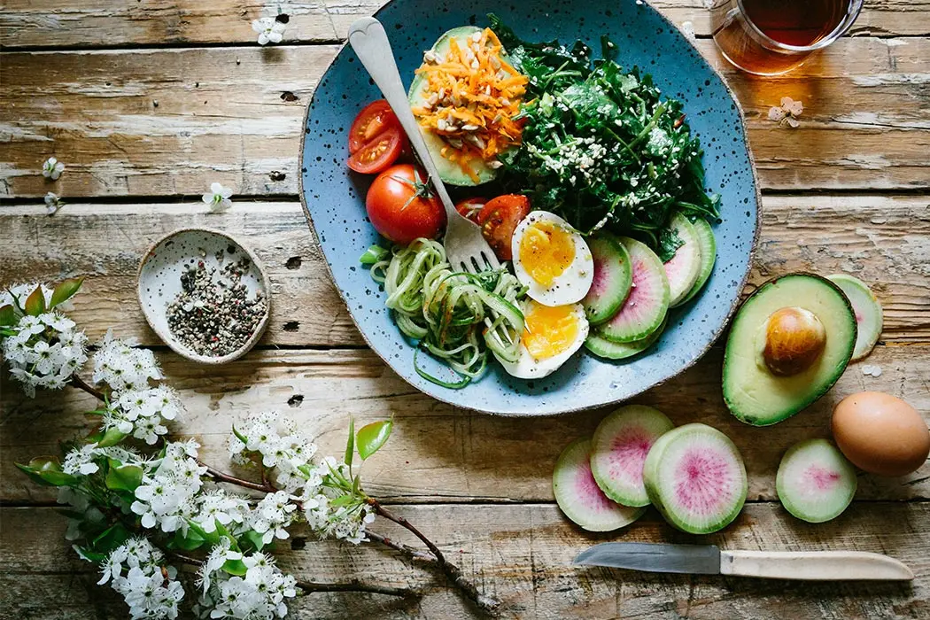 Plate of food showing how nutrition is important for wound healing.