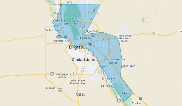 Service are of hospice and home health in el paso