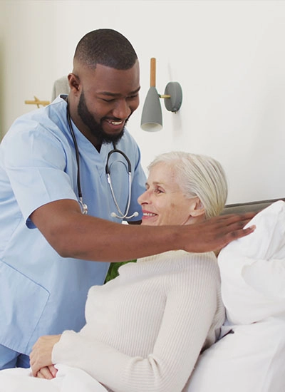 Would treatment checkup for an elderly lady by a male nurse